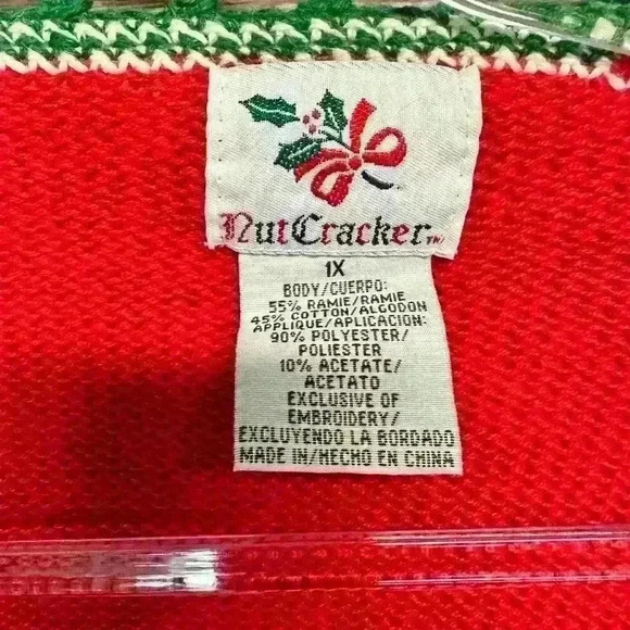 Nutcracker Women’s Christmas Sweater size 1X - Picture 3 of 3